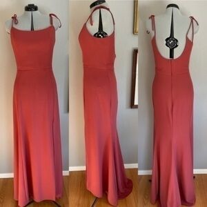 Amsale Cayenne Spaghetti Strap Dress​​​​​